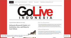 Desktop Screenshot of goliveindonesia.com