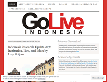Tablet Screenshot of goliveindonesia.com